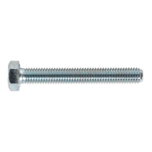 Sealey HT Zinc Setscrew DIN 933 - M8 x 60mm - Grade 8.8 - Pack of 50