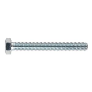 Sealey HT Zinc Setscrew DIN 933 - M8 x 70mm - Grade 8.8 - Pack of 25