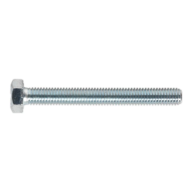 Sealey HT Zinc Setscrew DIN 933 - M8 x 70mm - Grade 8.8 - Pack of 25