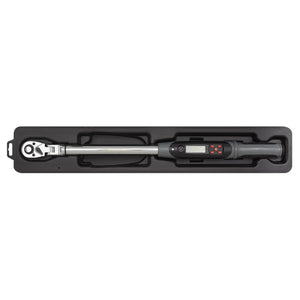 Sealey Angle Torque Wrench Flexi-Head Digital 1/2" Sq Drive 20-200Nm(14.7-147.5lb.ft) (Premier)