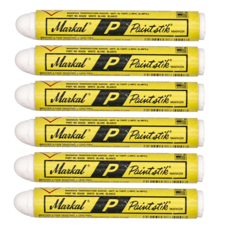 Markal - P Paintstik - Marks removed in the galvanizing process - Pack of 6