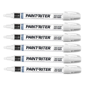 Markal - Valve Action Fast-Drying Liquid Paint Marker - Pack of 6