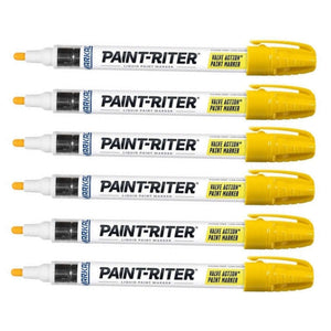 Markal - Valve Action Fast-Drying Liquid Paint Marker - Pack of 6