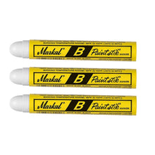 Load image into Gallery viewer, Markal - B Paintstik - Original Marker for Rough, Rusty, Smooth or Dirty Surfaces - Pack of 3
