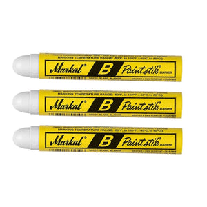 Markal - B Paintstik - Original Marker for Rough, Rusty, Smooth or Dirty Surfaces - Pack of 3