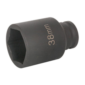 Sealey Impact Socket 38mm 1/2" Sq Drive Deep