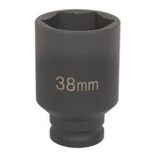 Load image into Gallery viewer, Sealey Impact Socket 38mm 1/2&quot; Sq Drive Deep
