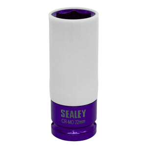 Sealey Alloy Wheel Impact Socket 22mm 1/2" Sq Drive