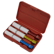 Load image into Gallery viewer, Sealey Alloy Wheel Long Reach Impact Socket Set 3pc 1/2&quot; Sq Drive
