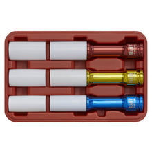 Load image into Gallery viewer, Sealey Alloy Wheel Long Reach Impact Socket Set 3pc 1/2&quot; Sq Drive
