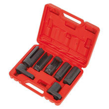 Load image into Gallery viewer, Sealey Oxygen Sensor Socket Set 7pc 3/8&quot; &amp; 1/2&quot; Sq Drive
