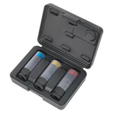 Load image into Gallery viewer, Sealey Alloy Wheel Ultra-Power Impact Socket Set 3pc 1/2&quot; Sq Drive
