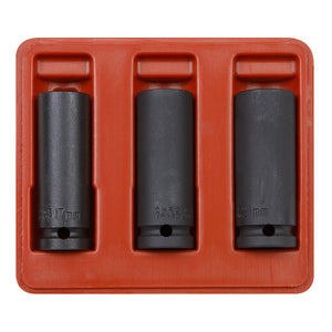 Sealey Impact Socket Set 3pc 1/2" Sq Drive Deep