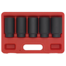 Load image into Gallery viewer, Sealey Impact Hub Nut Socket Set 5pc 1/2&quot; Sq Drive
