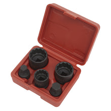 Load image into Gallery viewer, Sealey Impact Hub Socket &amp; Socket Bit Set 5pc 12pt 1/2&quot; Sq Drive
