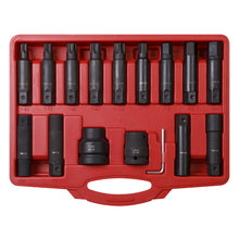 Load image into Gallery viewer, Sealey Impact Hex, TRX-Star* &amp; TRX-Star* Female Socket Bit Set 16pc 3/4&quot; &amp; 1&quot; Sq Drive
