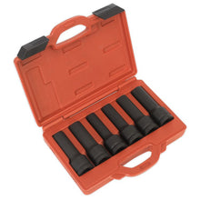 Load image into Gallery viewer, Sealey Impact 12pt &amp; TRX-Star* Female Deep Socket Set 6pc 3/4&quot; Sq Drive
