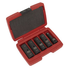 Load image into Gallery viewer, Sealey Impact Socket Set 1/2&quot; Sq Drive 77mm Double Ended 18.5 x 22.5mm - 5pc
