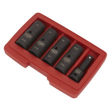 Load image into Gallery viewer, Sealey Impact Socket Set 1/2&quot; Sq Drive 77mm Double Ended 18.5 x 22.5mm - 5pc
