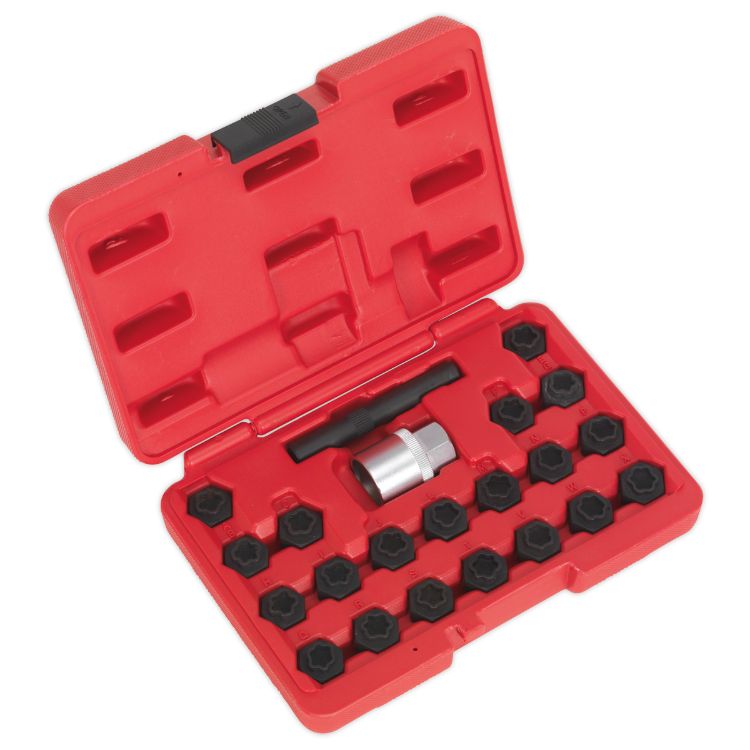 Sealey Locking Wheel Nut Key Set 22pc - BMW