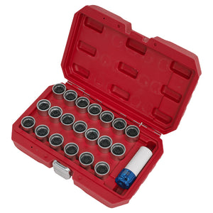 Sealey Locking Wheel Nut Key Set 21pc - Audi