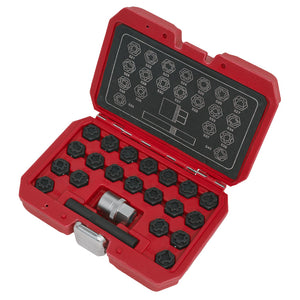 Sealey Locking Wheel Nut Key Set 22pc - VAG