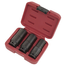 Load image into Gallery viewer, Sealey Deep Weighted Impact Socket Set 1/2&quot; Sq Drive 3pc
