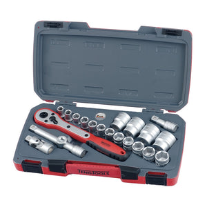 Teng Socket Set 1/2" Drive MM 21pcs - 6pt