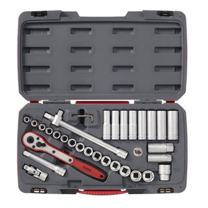 Teng Socket Set 1/2" Drive MM 34pcs - 6pt