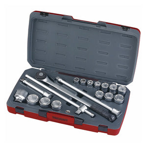 Teng Socket Set 3/4" Drive MM 18pcs - 6pt