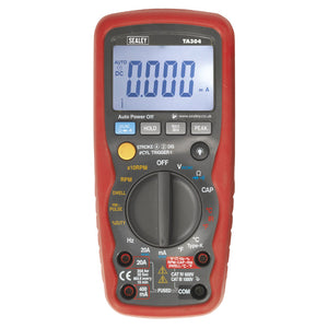 Sealey Digital Automotive Analyser 15-Function, Inductive Coupler/Infrared Temperature Probe