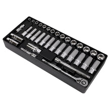 Load image into Gallery viewer, Sealey Tool Tray, Socket Set 35pc 3/8&quot; Sq Drive (Premier)
