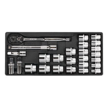 Load image into Gallery viewer, Sealey Tool Tray, Socket Set 26pc 1/2&quot; Sq Drive (Premier)
