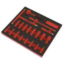 Load image into Gallery viewer, Sealey Insulated Socket Set, Tool Tray 20pc 3/8&quot; Sq Drive 6pt WallDrive - VDE Approved
