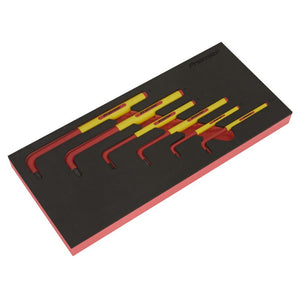 Sealey Hex Key Set, Tool Tray 6pc - VDE Approved