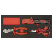 Load image into Gallery viewer, Sealey Insulated Cutting Set 3pc, Tool Tray - VDE Approved (Premier)
