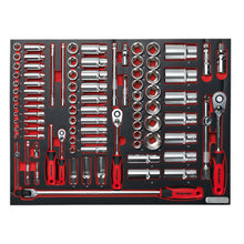 Load image into Gallery viewer, Sealey Tool Tray, Socket Set 91pc 1/4&quot;, 3/8&quot; &amp; 1/2&quot; Sq Drive (Premier)
