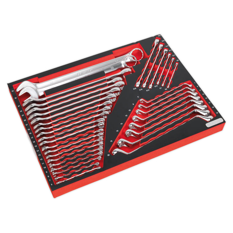 Sealey Tool Tray, Spanner Set 35pc (Premier)