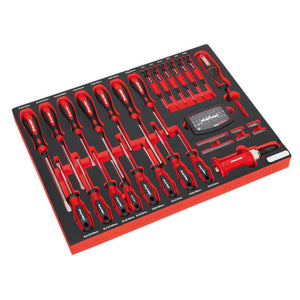 Sealey Toolchest Combination 14 Drawer Ball-Bearing Slides - Black & 446pc Tool Kit (Premier)