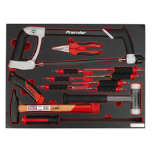 Load image into Gallery viewer, Sealey Tool Tray, Hacksaw, Hammers &amp; Punches 13pc (Machinist Hammer) (Premier)
