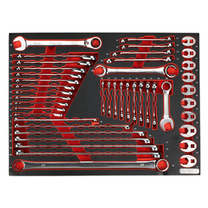 Sealey Tool Tray, Specialised Spanner Set 44pc (Premier)