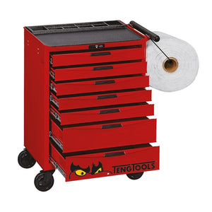 Teng PRO35 26" Rollcab 7 Drawer Tool Kit Red 516pcs