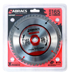 Abracs TCT Blade 165mm x 20mm x 48T - Wood