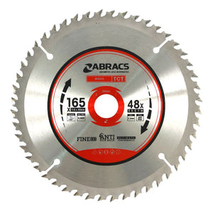 Abracs TCT Blade 165mm x 20mm x 48T - Wood