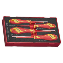 Load image into Gallery viewer, Teng Insulated Phillips/Pozi Screwdriver Set 4pcs
