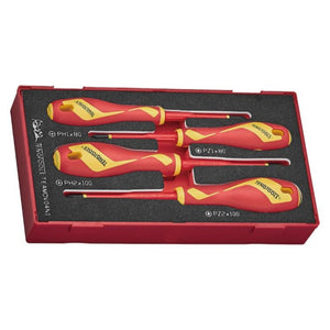 Teng Insulated Phillips/Pozi Screwdriver Set 4pcs