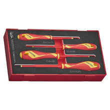 Load image into Gallery viewer, Teng Insulated Flat Screwdriver Set 4pcs
