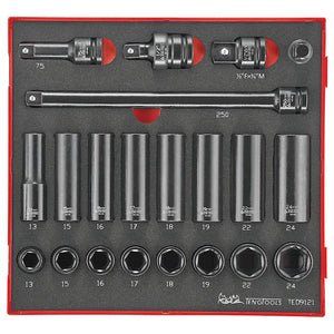 Teng Impact Socket Set 1/2" Drive 21pcs