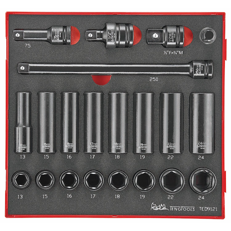 Teng Impact Socket Set 1/2