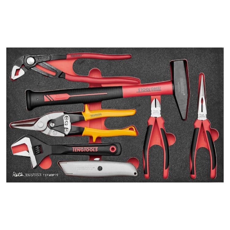 Teng General Plier and Hammer Set 7pcs (Engineers Hammer)